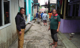 Proses Sapras Probebaya Kel.Baqa 2022 COR JALAN di RT.9